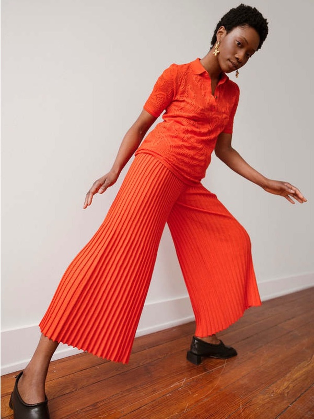 Misha & Puff Accordion Entrechat Pants – Persimmon